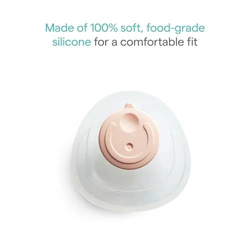Munchkin Silicone Breast Milk Collector Cups with Storage Plugs, 45ml (1.5 Fl Oz Each) | BPA-Free Food-Grade Silicone - view 4