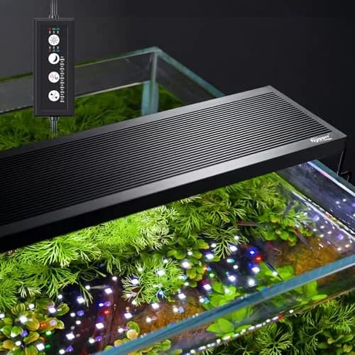 hygger 24/7 Customizable Aquarium LED Light 16W (0.45 kg) | Full Spectrum Planted Fish Tank Light with Sunrise Sunset Moonlight thumbnail 1