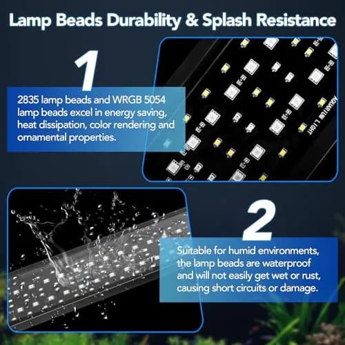 hygger 24/7 Customizable Aquarium LED Light 16W (0.45 kg) | Full Spectrum Planted Fish Tank Light with Sunrise Sunset Moonlight thumbnail 6
