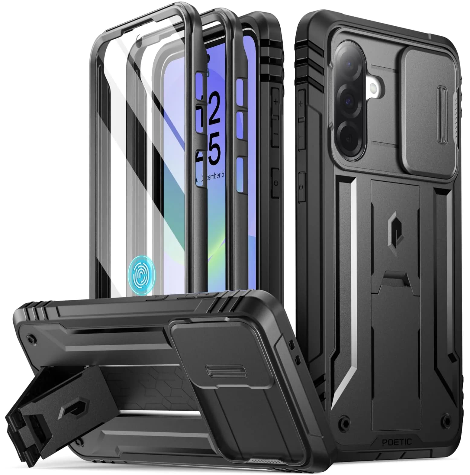 Poetic Revolution Case for Samsung Galaxy A36 5G | Rugged Shockproof with Slide Camera Cover & Screen Protector - main product image