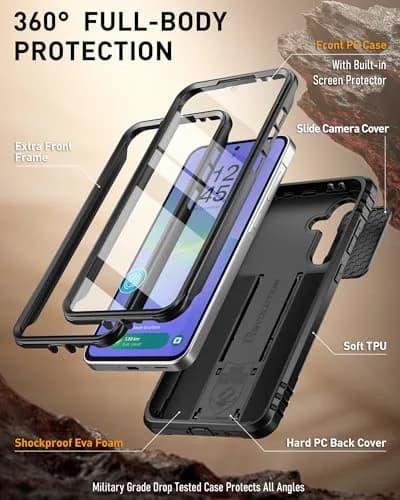 Poetic Revolution Case for Samsung Galaxy A36 5G | Rugged Shockproof with Slide Camera Cover & Screen Protector thumbnail 3