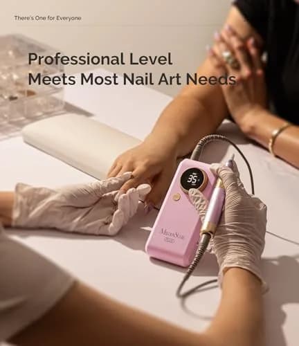 MelodySusie SM330G Rechargeable Nail Drill 35000RPM with Adjustable Stand & Lightweight Handpiece | Coreless Motor, 13-18 Hr Runtime thumbnail 6