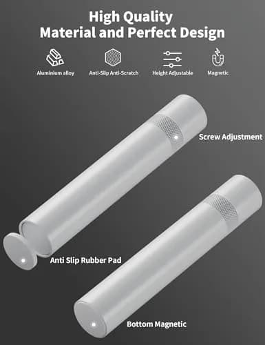 upHere GPU Support Bracket, White, 70-120mm | Aluminum Video Card Sag Holder for NVIDIA AMD thumbnail 4