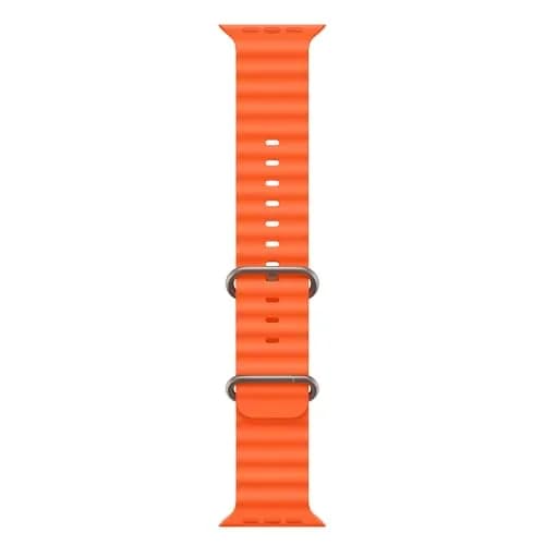 Apple Watch Ultra 2 [GPS + Cellular, 49mm] Rugged Titanium Case Orange Ocean Band | Always-On Retina Display 3000 Nits Brightness thumbnail 4