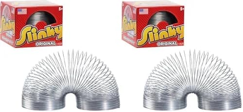 Just Play The Original Slinky Walking Spring Toy 2.75-inch Metal Slinky (Pack of 2) | Classic STEM Toy for Kids 5+ thumbnail 1