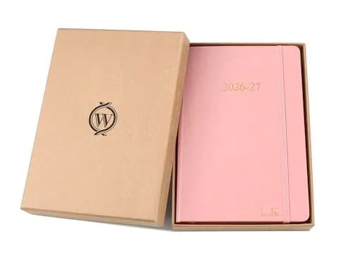 Wykeham's Executive 2026-27 Daily Journal Planner – Customization Available – July 2026 to June 2027 (Personalized Rose, 8.5"×5.5") thumbnail 5