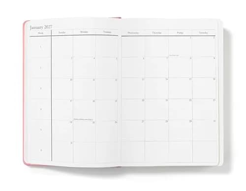 Wykeham's Executive 2026-27 Daily Journal Planner – Customization Available – July 2026 to June 2027 (Personalized Rose, 8.5"×5.5") thumbnail 2
