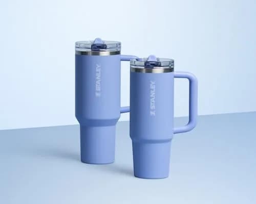STANLEY Quencher ProTour Flipstraw Tumbler 30 oz Hydrangea | Leakproof Insulated Stainless Steel Cup thumbnail 4