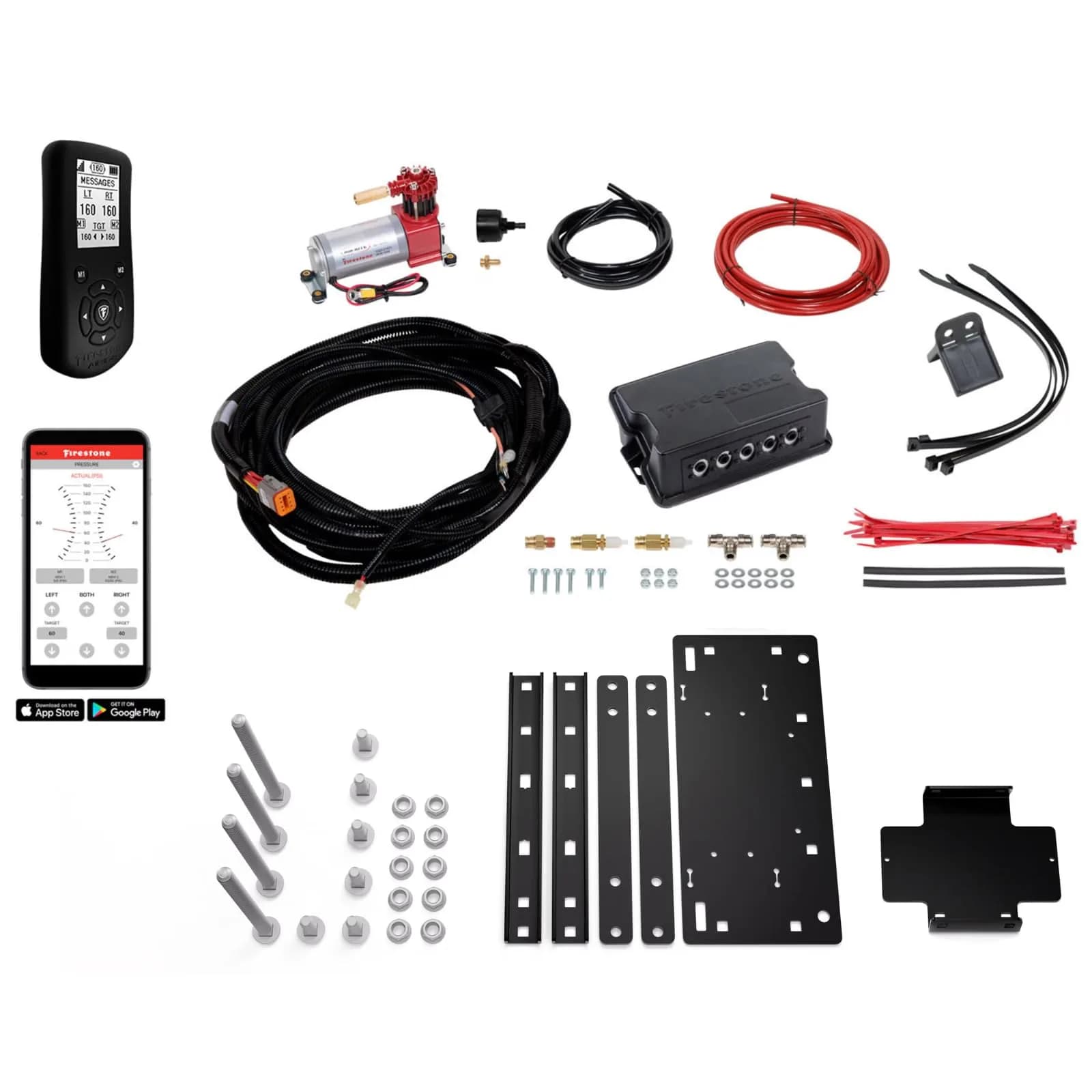 Airide Firestone Air Command Dual Wireless App & Remote Compressor Kit | 100 PSI Dual Path Easy Install — Dual Path Standard with Remote