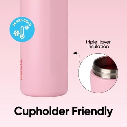 Owala FreeSip Insulated Water Bottle 946ml (32 oz) Angel Food Cake | Keeps Drinks Cold 24 Hours thumbnail 4