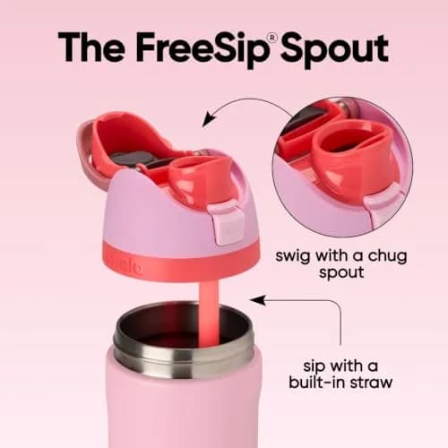 Owala FreeSip Insulated Water Bottle 946ml (32 oz) Angel Food Cake | Keeps Drinks Cold 24 Hours thumbnail 2