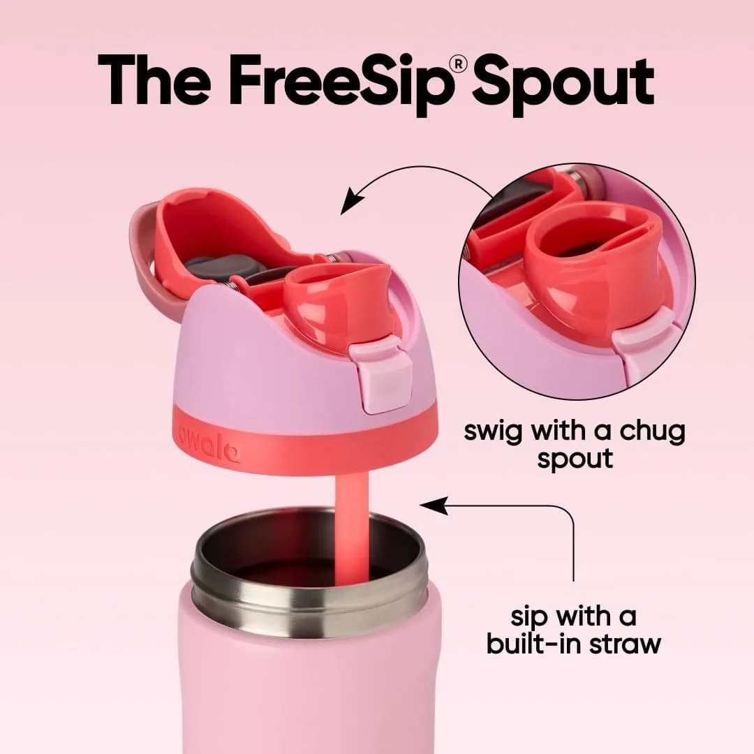 Owala FreeSip Insulated Water Bottle 946ml (32 oz) Angel Food Cake | Keeps Drinks Cold 24 Hours - view 2