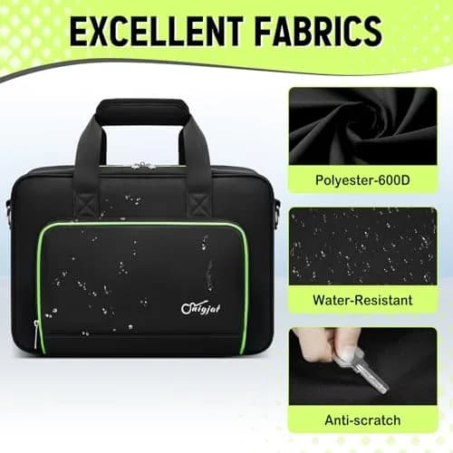SNIGJAT DJ Controller Case for Hercules Inpulse 200/Numark Party Mix II | Water-Resistant, Multi-Pocket DJ Gig Bag thumbnail 4