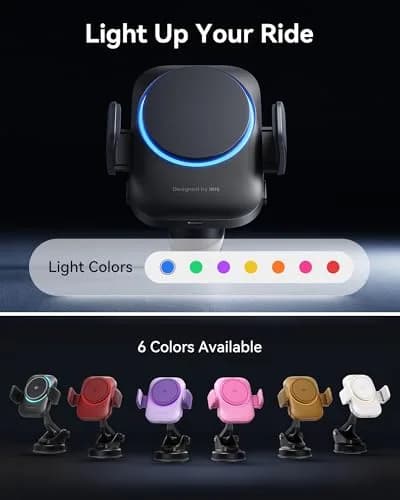 INIU 3-in-1 Magnetic Wireless Car Charger 15W | Qi2 Certified Fast Charging for iPhone 12-17 Series thumbnail 6