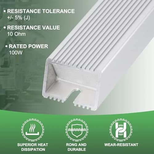 YOKIVE Braking Resistor 10 Ohm 100W Aluminum Housing | High Stability & Heat Dissipation thumbnail 3