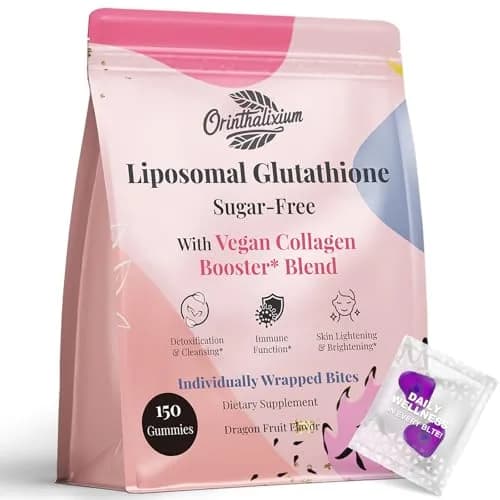 Orinthalixium Liposomal Glutathione Gummies 1000MG | Sugar-Free Skin & Antioxidant Support (150 Count) thumbnail 1