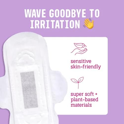 FLO Sensitive Bladder Long Plus Pads 10 Pack | Ultra-Thin Organic Bamboo, Breathable & Leakproof for Women thumbnail 3