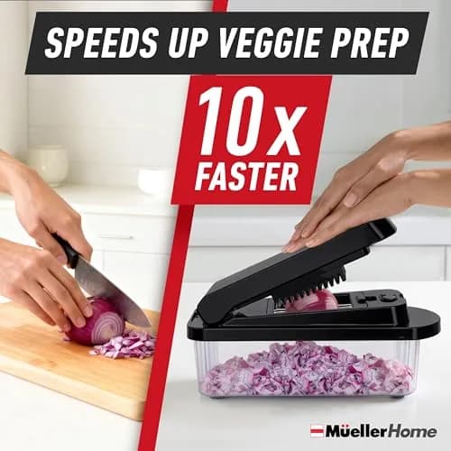 JANSKA Pro-Series 10-in-1 Vegetable Chopper & Mandoline Slicer with Container, 1.25 kg (2.75 lb) | 8 Stainless Steel Blades thumbnail 3