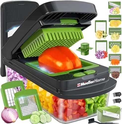 JANSKA Pro-Series 10-in-1 Vegetable Chopper with Container & 8 Blades | 1.12 kg (2.46 lb) Multi-Purpose Kitchen Tool thumbnail 1