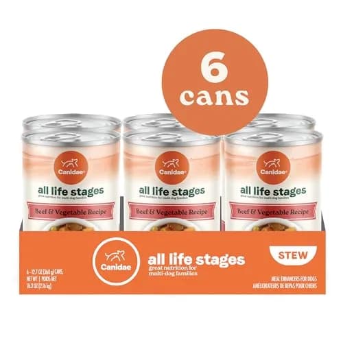CANIDAE All Life Stages Beef & Vegetable Chunky Stew 12.7 oz Pack of 6 | Hearty Real Meat & Veg for Dogs thumbnail 2