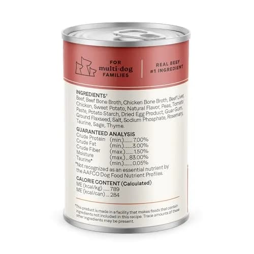 CANIDAE All Life Stages Beef & Vegetable Chunky Stew 12.7 oz Pack of 6 | Hearty Real Meat & Veg for Dogs thumbnail 3
