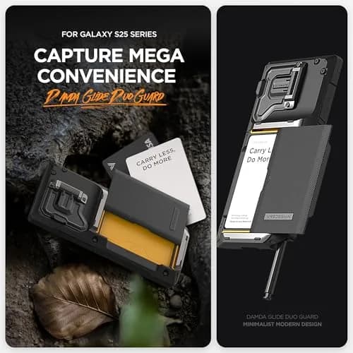 VRS DESIGN Damda Glide DuoGuard for Galaxy S25 Ultra Case (2025) | Heavy Duty Protection with Card Slot & Camera Cover thumbnail 3
