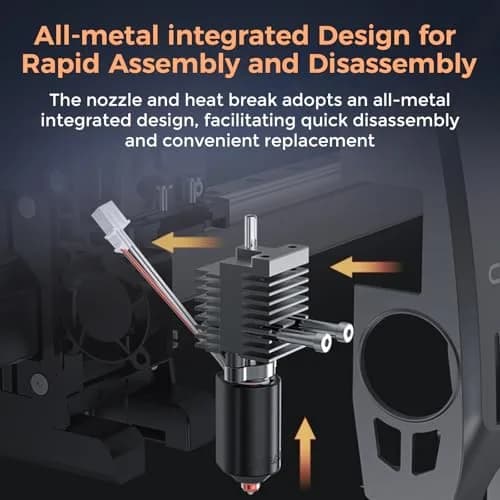 Creality K2 Plus Hotend Kit | All-Metal Integrated Design, 350°C High Temp, 600mm/s Speed thumbnail 4