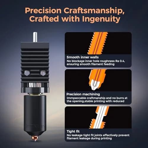 Creality K2 Plus Hotend Kit | All-Metal Integrated Design, 350°C High Temp, 600mm/s Speed thumbnail 6