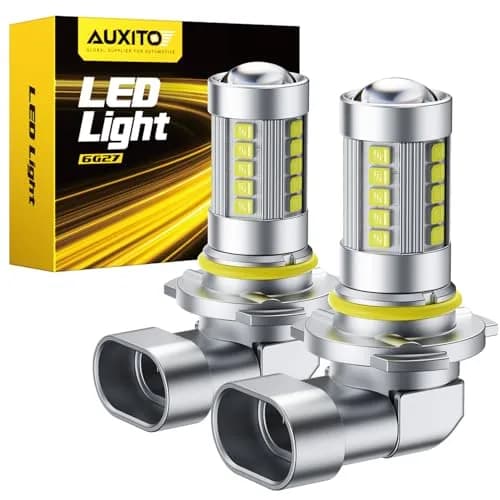 AUXITO 9145 9140 H10 LED Fog Light Bulbs, 6500K Cool White CSP LED, 360° Illumination, Pack of 2 thumbnail 1