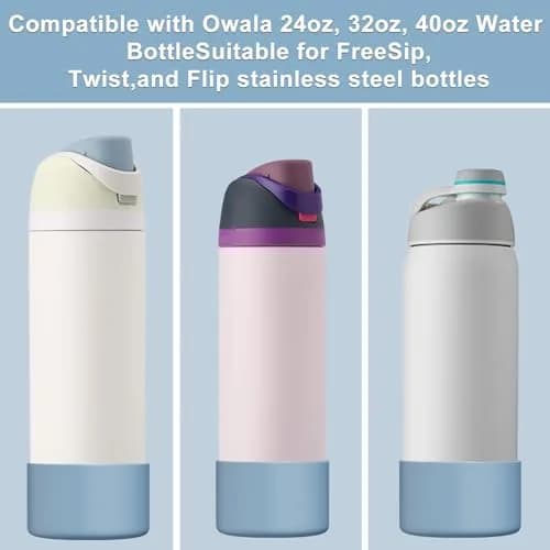 Affute Silicone Boot for Owala Water Bottle 24 oz (710 ml) | Protects Against Scratches & Dents thumbnail 3
