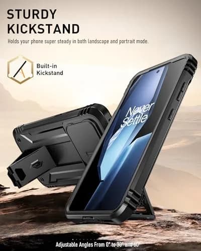 Poetic Revolution Case for OnePlus 13R 5G with Slide Camera Cover & Screen Protector, Black (1 Unit) thumbnail 4