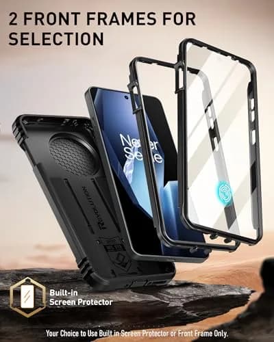 Poetic Revolution Case for OnePlus 13R 5G with Slide Camera Cover & Screen Protector, Black (1 Unit) thumbnail 5