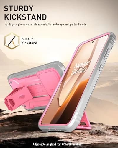 Poetic Revolution Case for OnePlus 13R 5G with Slide Camera Cover & Screen Protector, Light Pink (1 Unit) thumbnail 4