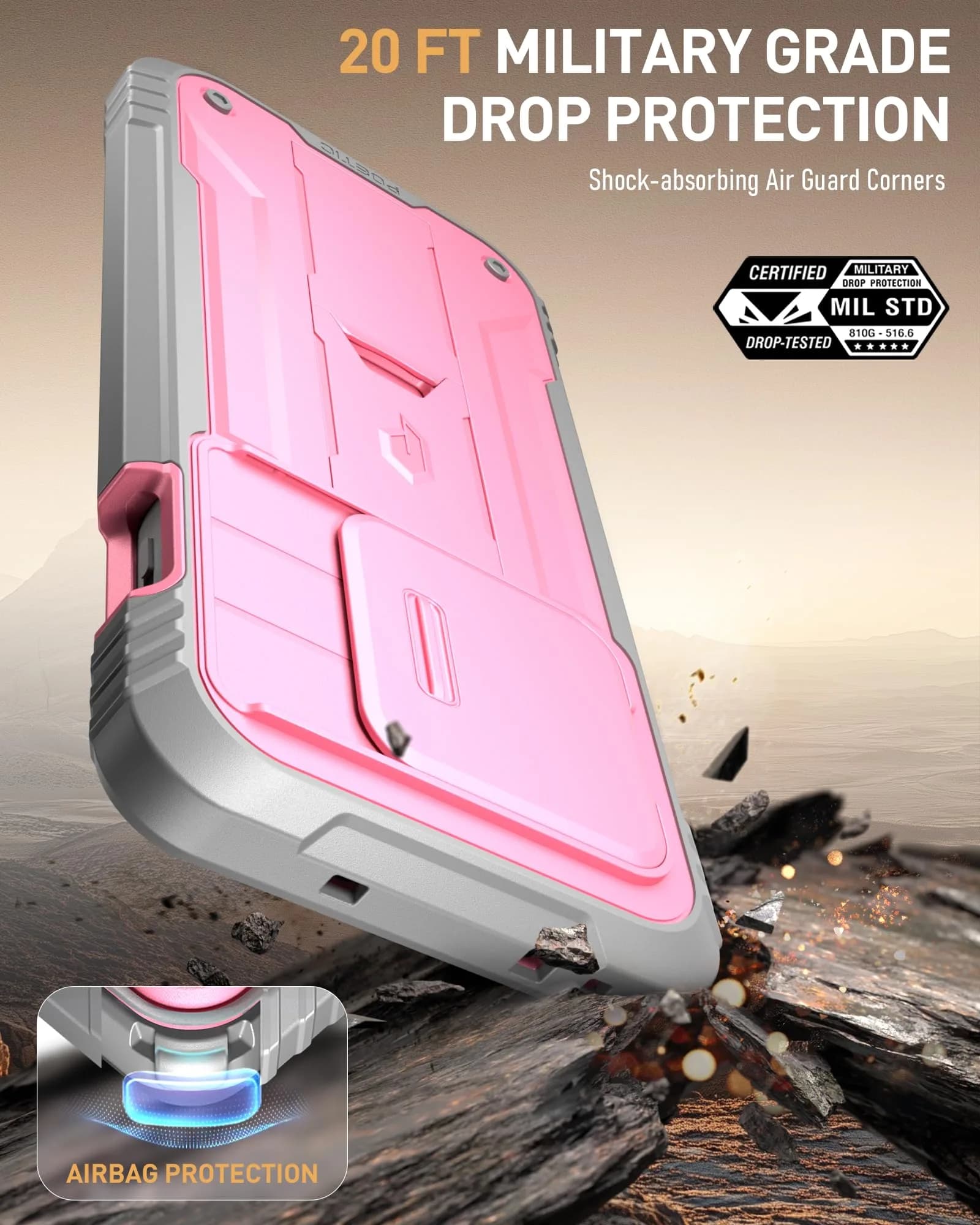 Poetic Revolution Case for OnePlus 13R 5G with Slide Camera Cover & Screen Protector, Light Pink (1 Unit) - view 6