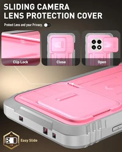 Poetic Revolution Case for OnePlus 13R 5G with Slide Camera Cover & Screen Protector, Light Pink (1 Unit) thumbnail 8
