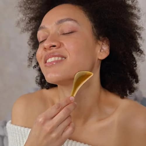 ideayard Gua Sha Facial Tool - Acupressure & Gua Sha, Fascia Release Tool for Face, Neck, Jawline Sculpting and Puffiness Reducing, Acupuncture Pen | 5.1 in x 1.3 in thumbnail 3