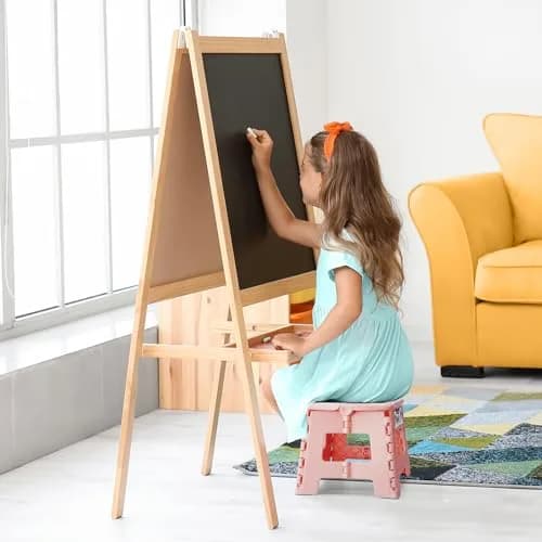 Delxo 9 Inch Folding Step Stool for Kids & Adults | 22.8 cm Height, 136 kg Capacity thumbnail 2