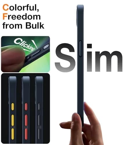 TORRAS Shockproof Case for iPhone 17e & 16e, 12FT Drop Protection, Slim Translucent Black | Heavy Duty Protection thumbnail 5