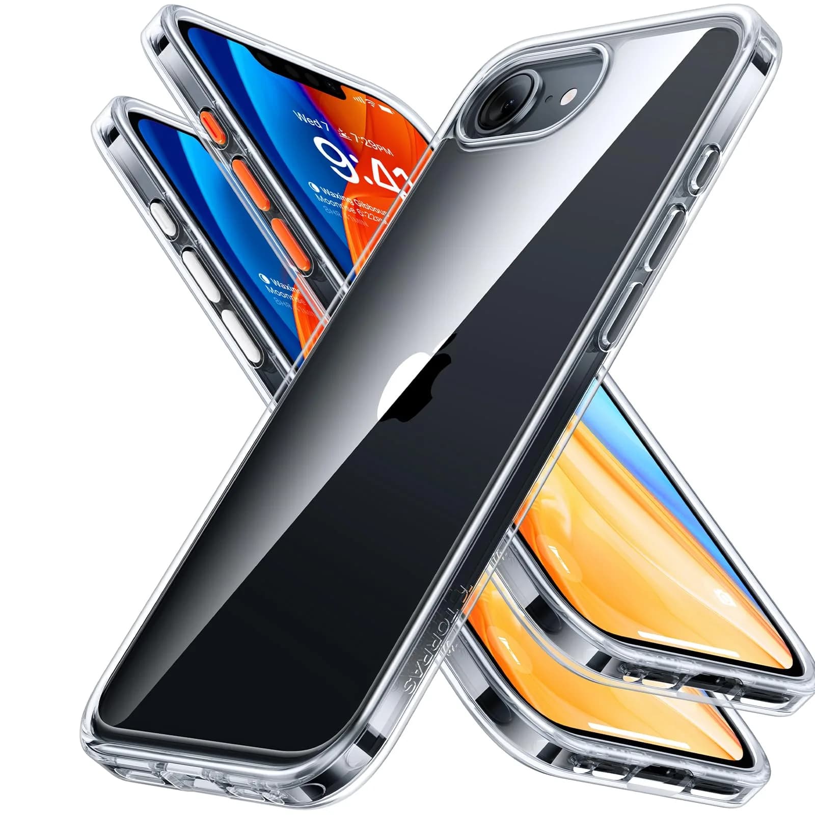 TORRAS Guardian Diamond Clear Case for iPhone 16e 6.1" | Military-Grade Drop Protection, Non-Yellowing — Diamond Clear