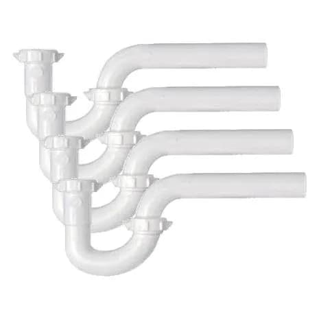 Plumb Pak 400WK Plastic P-Trap 1.5-inch Outlet x 1.25/1.5-inch Inlet | Polypropylene Material (Pack of 4) thumbnail 1