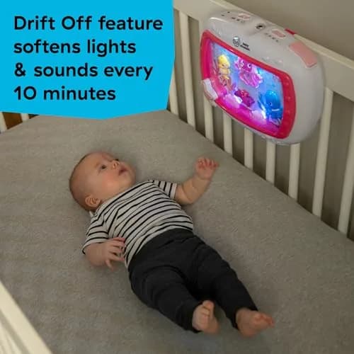 Baby Einstein Sea Dreams Soother Musical Crib Toy and Sound Machine, Pink, 25+ Min Melodies | Ages 0 Months+ thumbnail 6