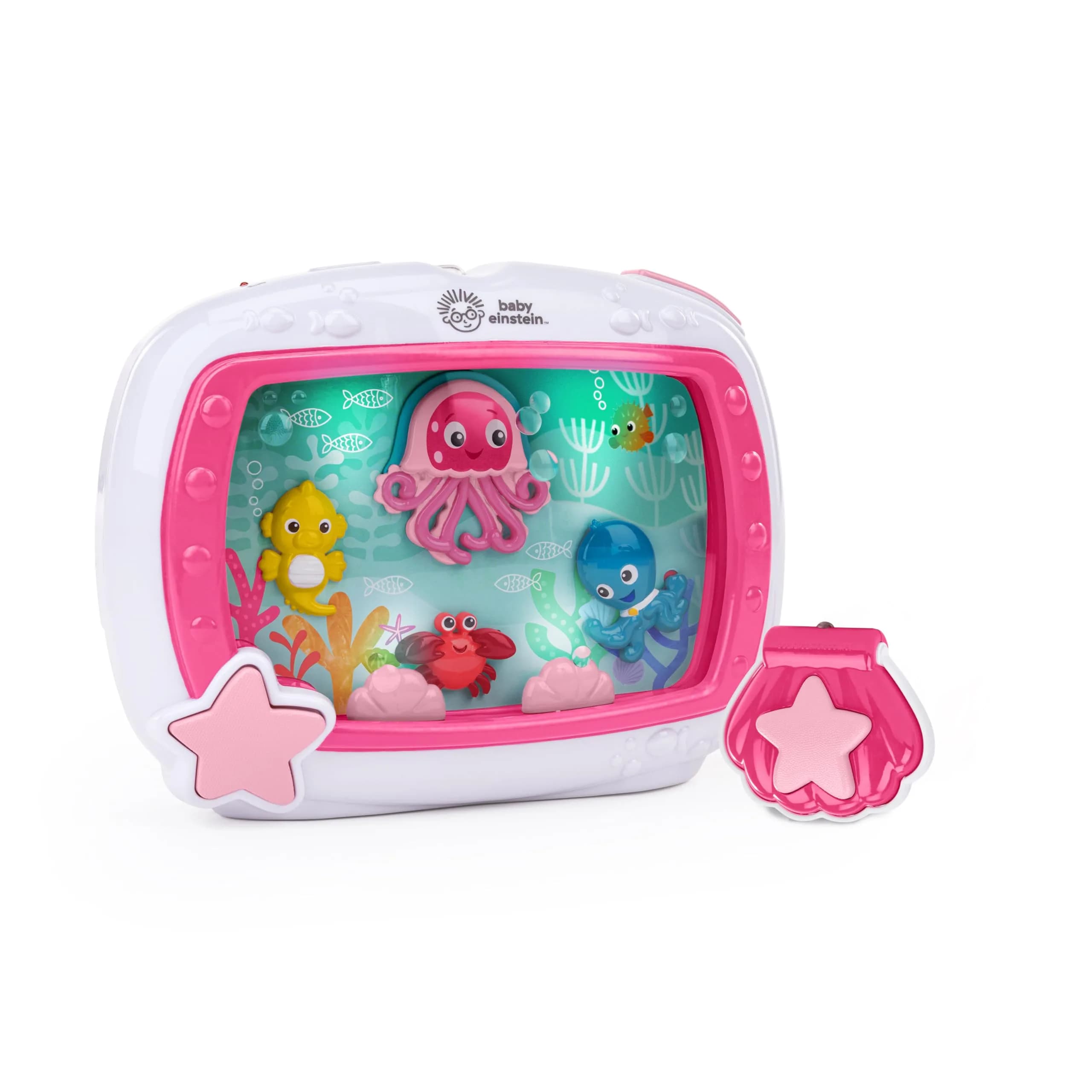 Baby Einstein Sea Dreams Soother Musical Crib Toy and Sound Machine, Pink, 25+ Min Melodies | Ages 0 Months+ - main product image