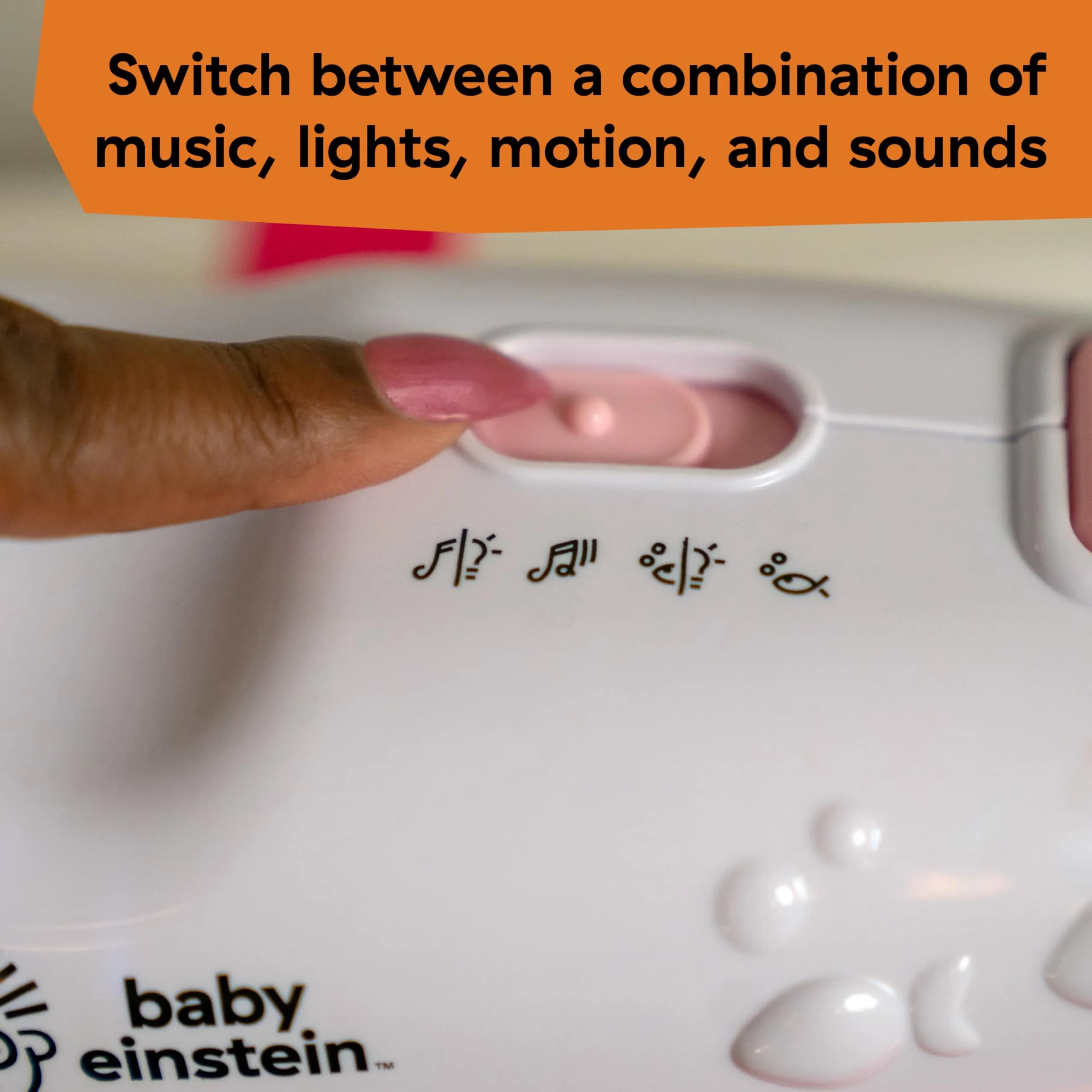 Baby Einstein Sea Dreams Soother Musical Crib Toy and Sound Machine, Pink, 25+ Min Melodies | Ages 0 Months+ - view 7