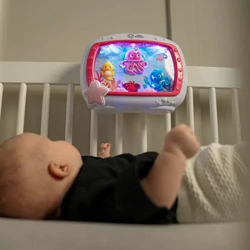 Baby Einstein Sea Dreams Soother Musical Crib Toy and Sound Machine, Pink, 25+ Min Melodies | Ages 0 Months+ thumbnail 2