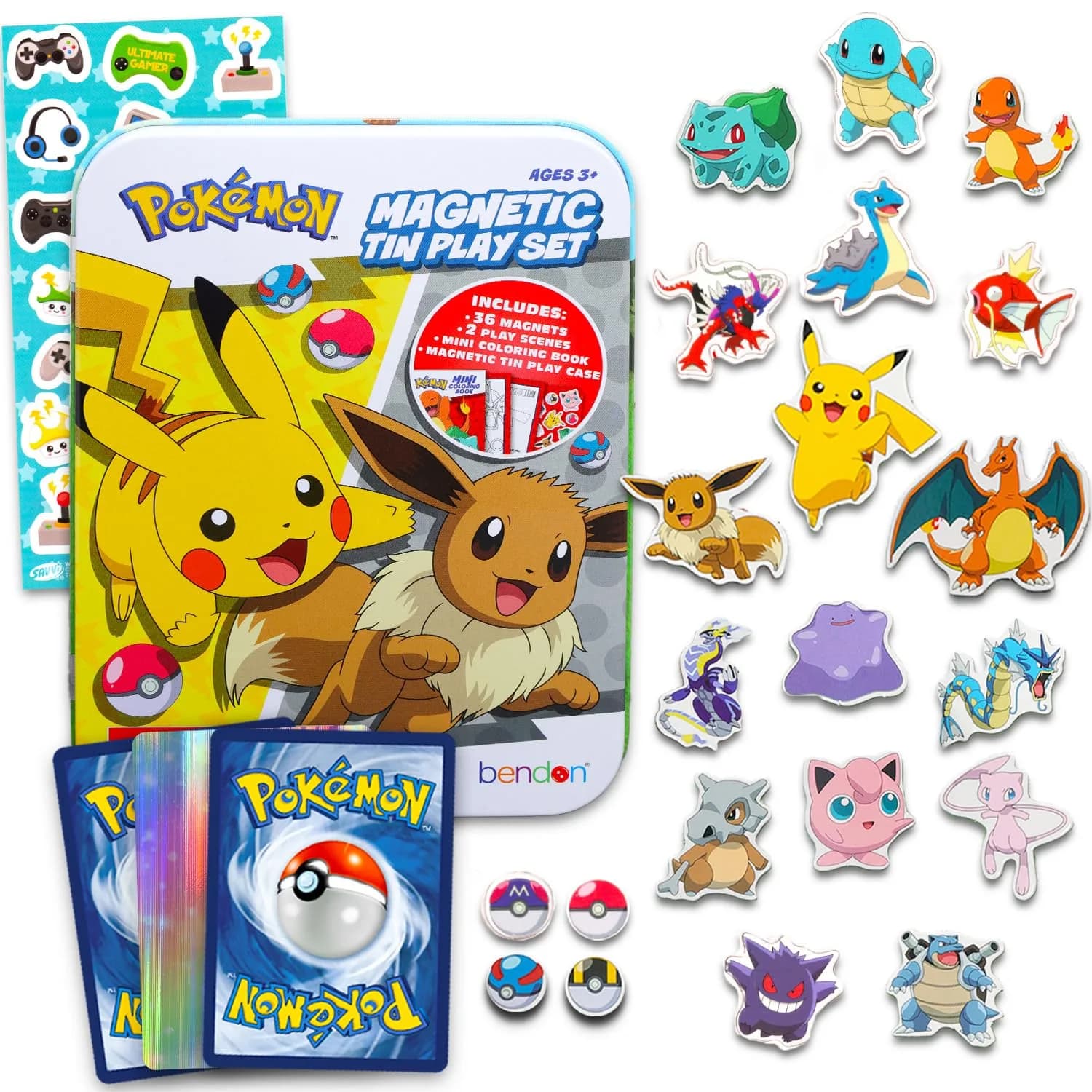 Pokémon Refrigerator Magnet Set - Bundle with 36 Magnets for Toddlers & Kids | Colorful Learning Toys