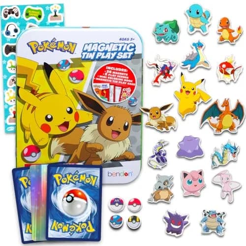 Pokémon Refrigerator Magnet Set - Bundle with 36 Magnets for Toddlers & Kids | Colorful Learning Toys thumbnail 1