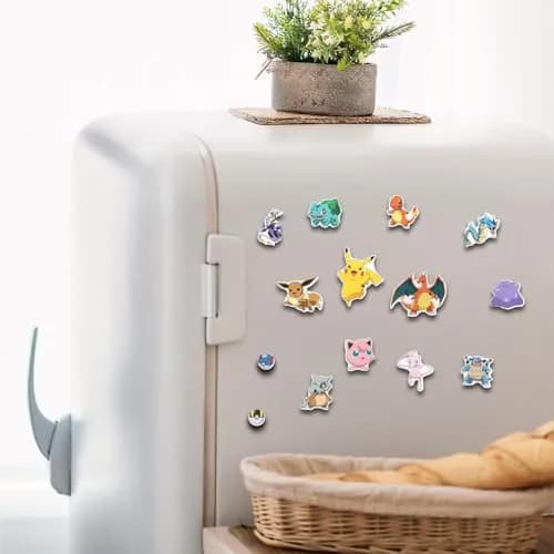 Pokémon Refrigerator Magnet Set - Bundle with 36 Magnets for Toddlers & Kids | Colorful Learning Toys thumbnail 3