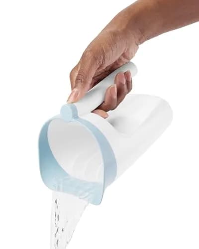 Skip Hop Wave Waterfall Bath Rinser Cup White | Gentle Pour for Tear-Free Rinsing thumbnail 4