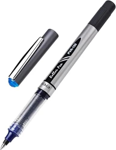 EYEYE 25 Pack 0.7mm Blue Liquid Ink Rollerball Pens | Quick Dry, Smooth Writing for Journaling & Office thumbnail 4