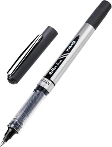 EYEYE 50 Pack 0.7mm Black Liquid Ink Rollerball Pens | Quick Dry, Smooth Writing for Journaling & Office thumbnail 4
